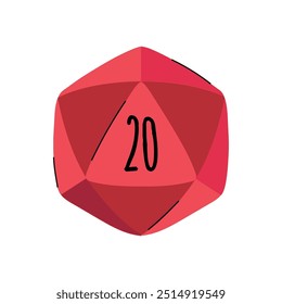 D20 icon clipart avatar logtotype isolated illustration