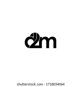 D2m Letter Original Monogram Logo Design Stock Vector (Royalty Free ...