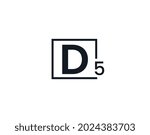 D5, 5D Initial letter logo