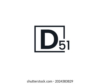 D51, 51D Initial letter logo
