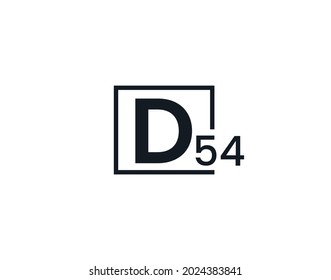 D54, 54D Logo de la letra inicial