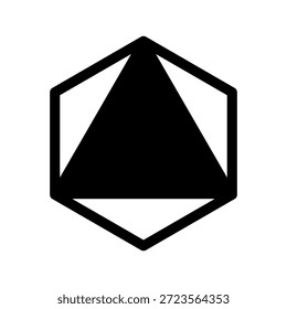 Ilustración de diseño de símbolo de Vector de ícono D8