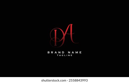 DA, AD, Abstract initial monogram letter alphabet logo design