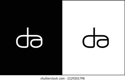 DA, AD Abstract Letters Logo Monogram