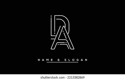 DA,  AD  Abstract  Letters  Logo  Monogram