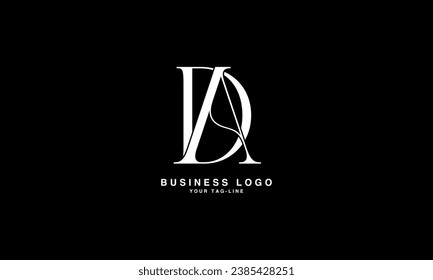 DA, AD, Abstract Letters Logo Monogram