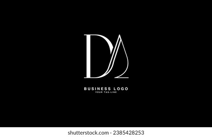 DA, AD, Abstract Letters Logo Monogram