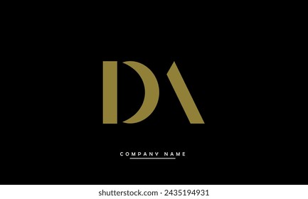 DA, AD Abstract Letters Logo Monogram