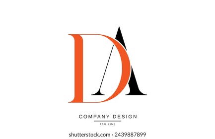 DA, AD Abstract Letters Logo Monogram Design