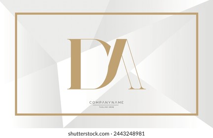 DA or AD Alphabet letters logo monogram