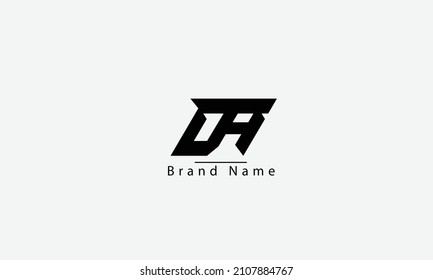 DA AD D A abstract vector logo monogram template