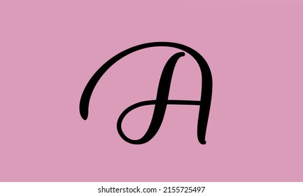 Letra de los vectores de las ilustraciones de AD de DA