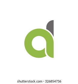 da, ad initial overlapping rounded letter logo