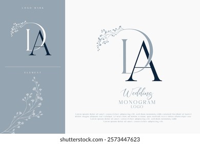 DA AD Initial Wedding Logo Monogram