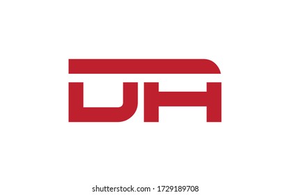 DA or AD Letter Initial Logo Design, Vector Template