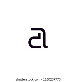 DA or AD letter logo