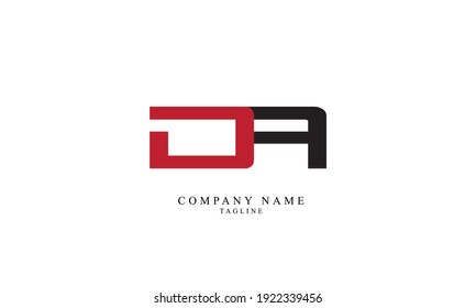 Design-Vorlage für das AD-Letter-Logo, Vektor