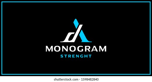 da or ad logo design template