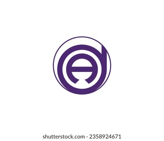 DA AD logo design vector template