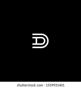 DA AD logo initial letter design