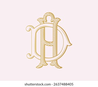  DA, AD, logo DA, Letter DA,  Monogram DA, Wedding Monogram, Wedding Logo, Logo Design , Monogram Vintage