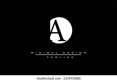 DA or AD Minimalist Logo design Vector  Art Illustration