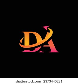 DA aerospace creative logo design