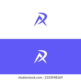 DA, DA, AR, RA letter minimalist logo design template.
