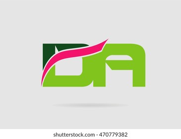 DA company linked letter logo
