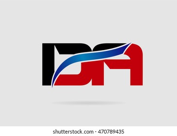 DA company linked letter logo
