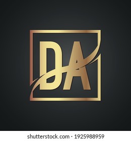 DA creative luxury letter logo