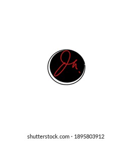 DA D A Initial handwriting creative fashion elegant design logo Sign Symbol template vector icon