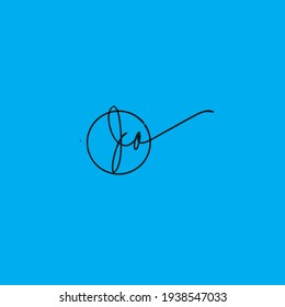 DA d a Initial handwriting creative fashion elegant design logo Sign Symbol template vector icon