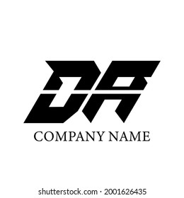 DA, D A Logo Template Design. DA logo icon vector.