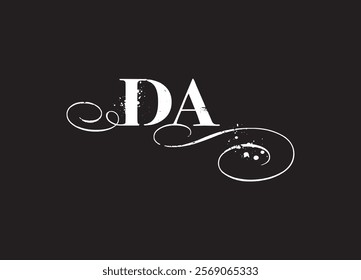 DA initial letter logo design and minimalist logo
