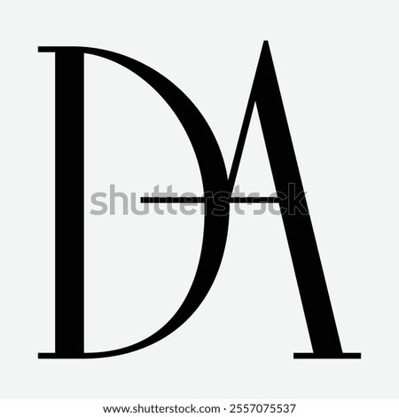 DA Initial Letter Logo Symbol