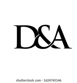 D&A Initial Logo. Ampersand Monogram Logo