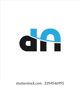 da initial logo design combination icon