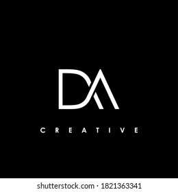 DA Initial Logo Design Vector