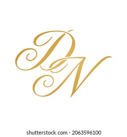 DA initial logo design vector stock