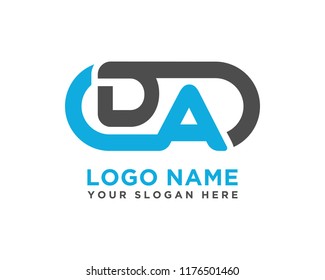 DA initial logo template vexctor