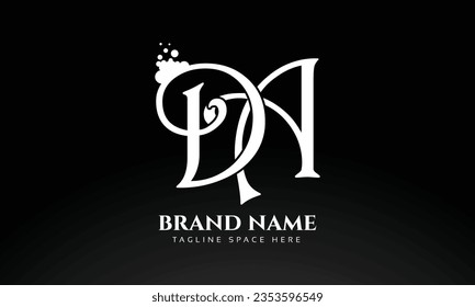 DA initials letter logo design templates