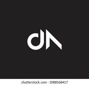 DA Initials Letter Monogram Logo Design