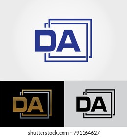 DA Letter Design - Initials Logo - Vector Logo Design