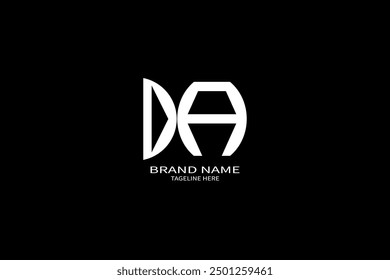 DA Letter Initial Logo Design Template Vector Illustration
