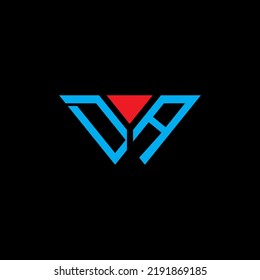 DA letter logo creative design with vector graphic, Abc simple and modern logo design.