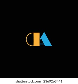 DA letter logo creative design with vector graphic DA simple and modern logo