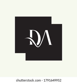 Logo de BA Diseño Icono creativo Logo de letras modernas Vector Logotipo