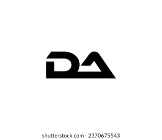 DA Letter Logo Design Element