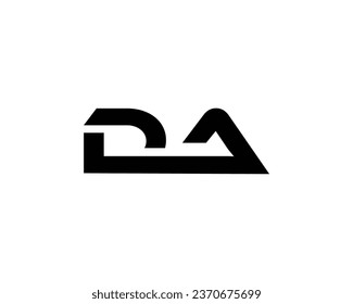 DA Letter Logo Design Element